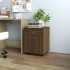 Armario ruedas madera contrachapada roble marrón 45x38x54