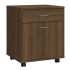 Armario ruedas madera contrachapada roble marrón 45x38x54