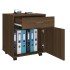 Armario ruedas madera contrachapada roble marrón 45x38x54