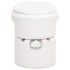 Inodoro de camping integrado HDPE y PP blanco 24+17
