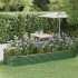 Jardinera arriate acero recubrimiento polvo verde 322x100x36