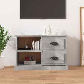 Mueble de TV madera contrachapada gris hormigón 73x35,5x47,5