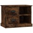 Mesita de noche color roble ahumado 60x35,5x45