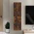 Mueble para TV de pared color roble ahumado 30,5x30x110