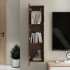 Mueble para TV de pared color roble ahumado 30,5x30x110