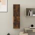 Mueble para TV de pared color roble ahumado 30,5x30x110