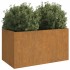 Jardinera de acero corten 62x40x39