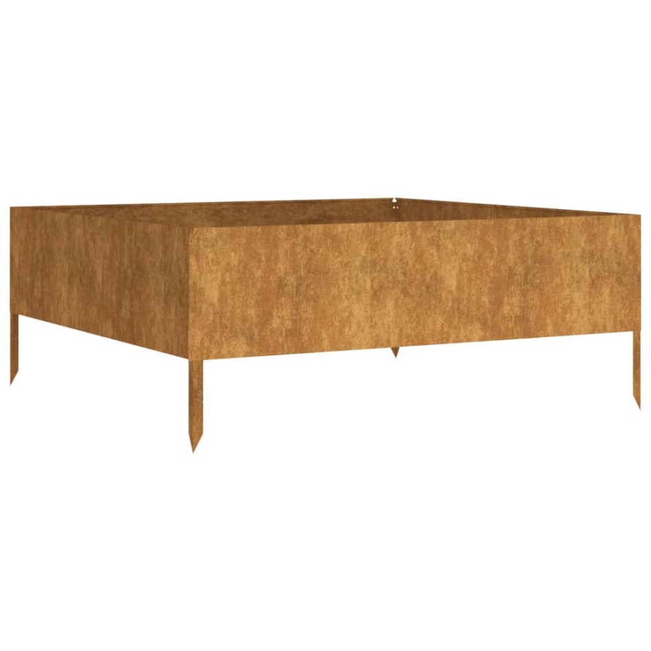 Jardinera acero corten 100x100x41