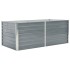 Jardinera elevada de acero galvanizado gris 160x80x45