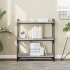 Librería 3 estantes madera ingeniería gris Sonoma 76x32x88