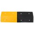 Badén de velocidad caucho amarillo y negro 97x32,5x4