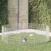 Recinto animales corral 12 paneles hierro galvanizado 54x60 cm