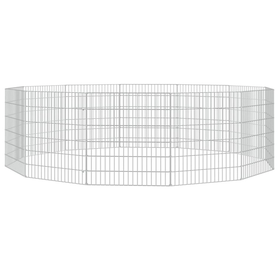 Recinto animales corral 12 paneles hierro galvanizado 54x60