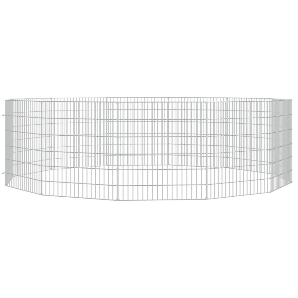 Recinto animales corral 12 paneles hierro galvanizado 54x60