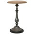 Mesa auxiliar de madera de abeto maciza marrón 40x64