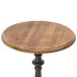 Mesa auxiliar de madera de abeto maciza marrón 40x64