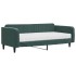 Sofá cama con colchón terciopelo verde oscuro 100x200