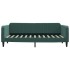 Sofá cama con colchón terciopelo verde oscuro 100x200