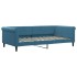 Sofá cama con colchón terciopelo azul 100x200