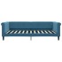 Sofá cama con colchón terciopelo azul 100x200