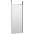 Espejo de puerta cristal y aluminio negro 40x100