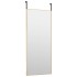 Espejo de puerta cristal y aluminio dorado 40x100