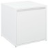 Cajón taburete madera contrachapada blanco 40,5x40x40