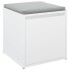 Cajón taburete madera contrachapada blanco 40,5x40x40