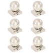 Tapas para postes 6 uds acero inoxidable globo final 91x91 mm