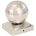 Tapas para postes 6 uds acero inoxidable globo final 91x91