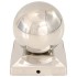 Tapas para postes 6 uds acero inoxidable globo final 91x91