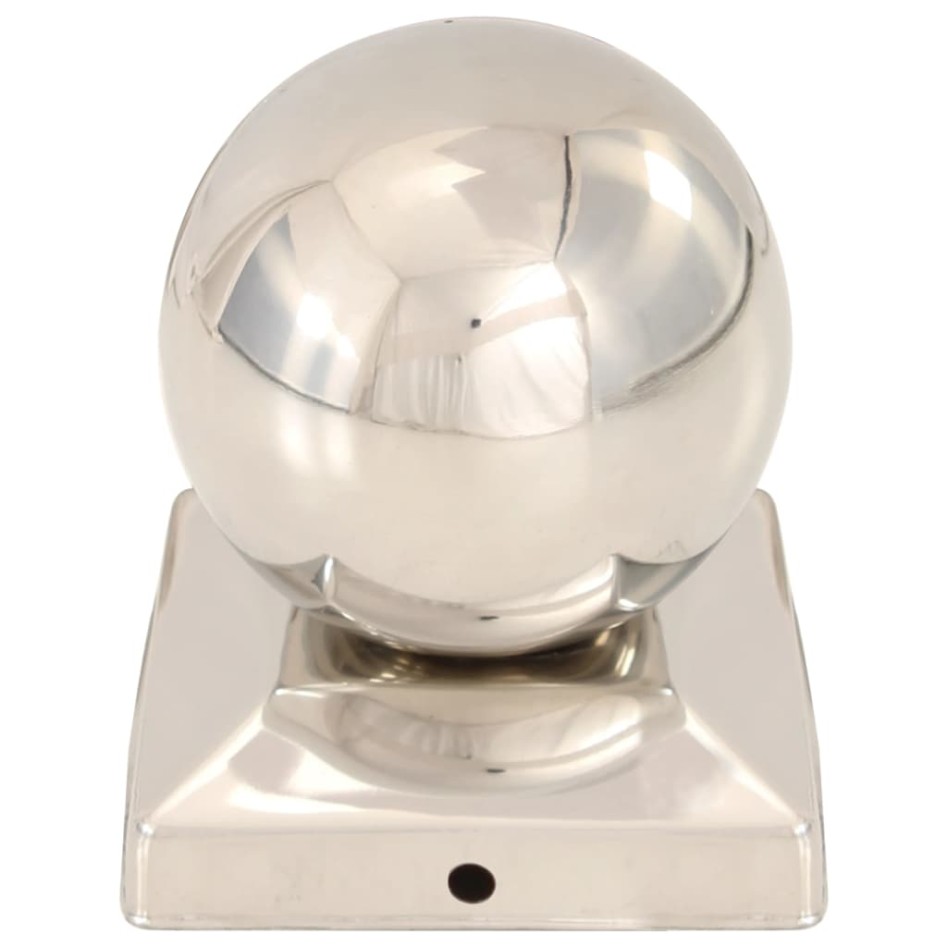 Tapas para postes 6 uds acero inoxidable globo final 91x91