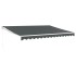 Toldo retráctil aluminio y tela gris antracita 4x3
