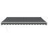 Toldo retráctil aluminio y tela gris antracita 4x3