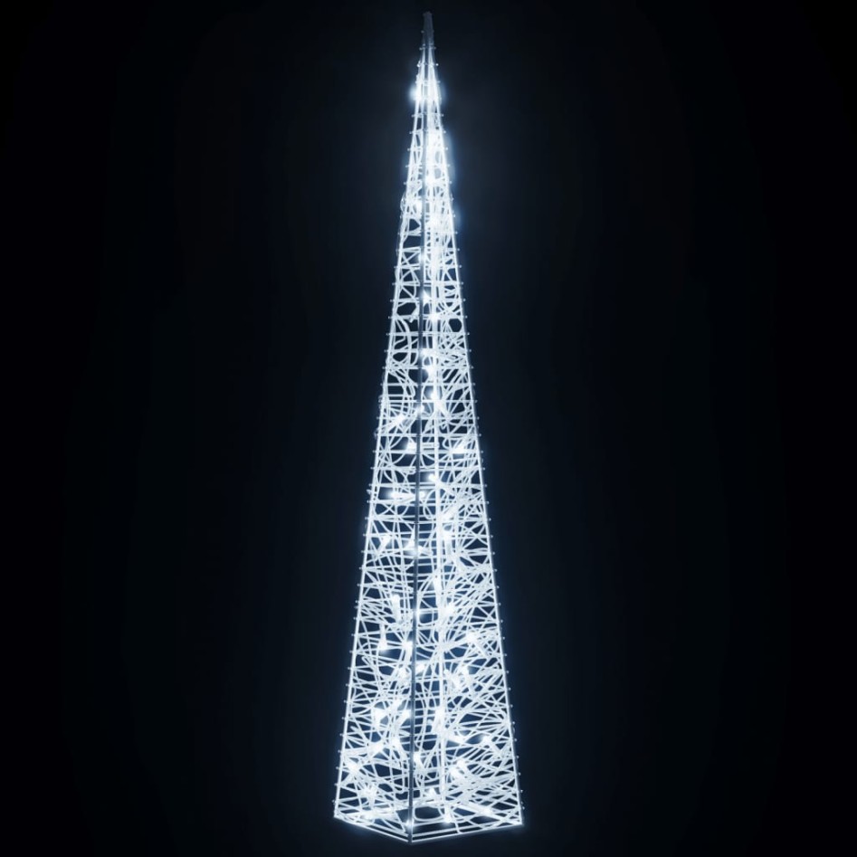 Cono de luz LED decorativo acrílico blanco frío 120