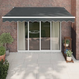 Toldo retráctil automático gris antracita 3x2,5