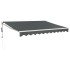 Toldo retráctil automático gris antracita 3x2,5