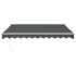 Toldo retráctil automático gris antracita 3x2,5