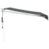 Toldo retráctil automático gris antracita 3x2,5