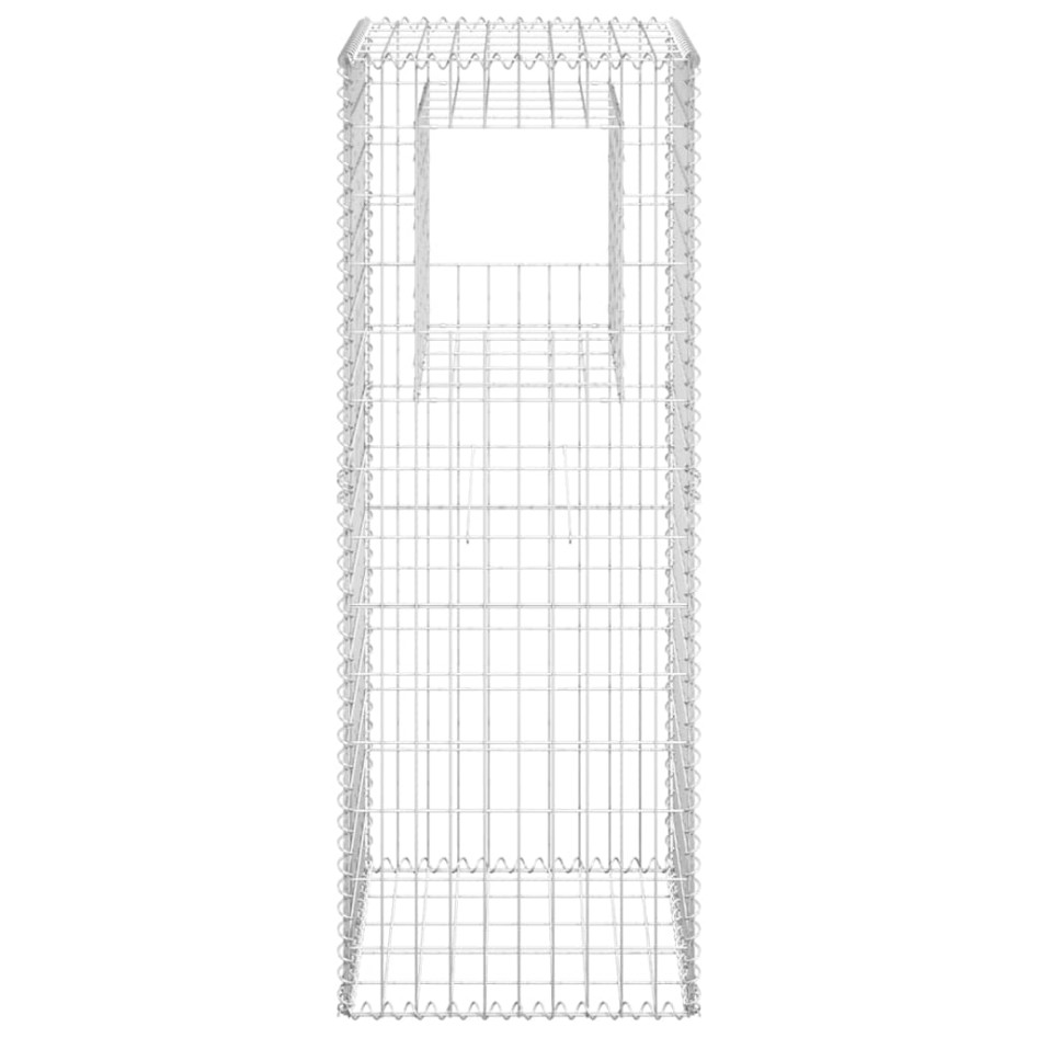 Cesta poste de gaviones de hierro 50x50x140