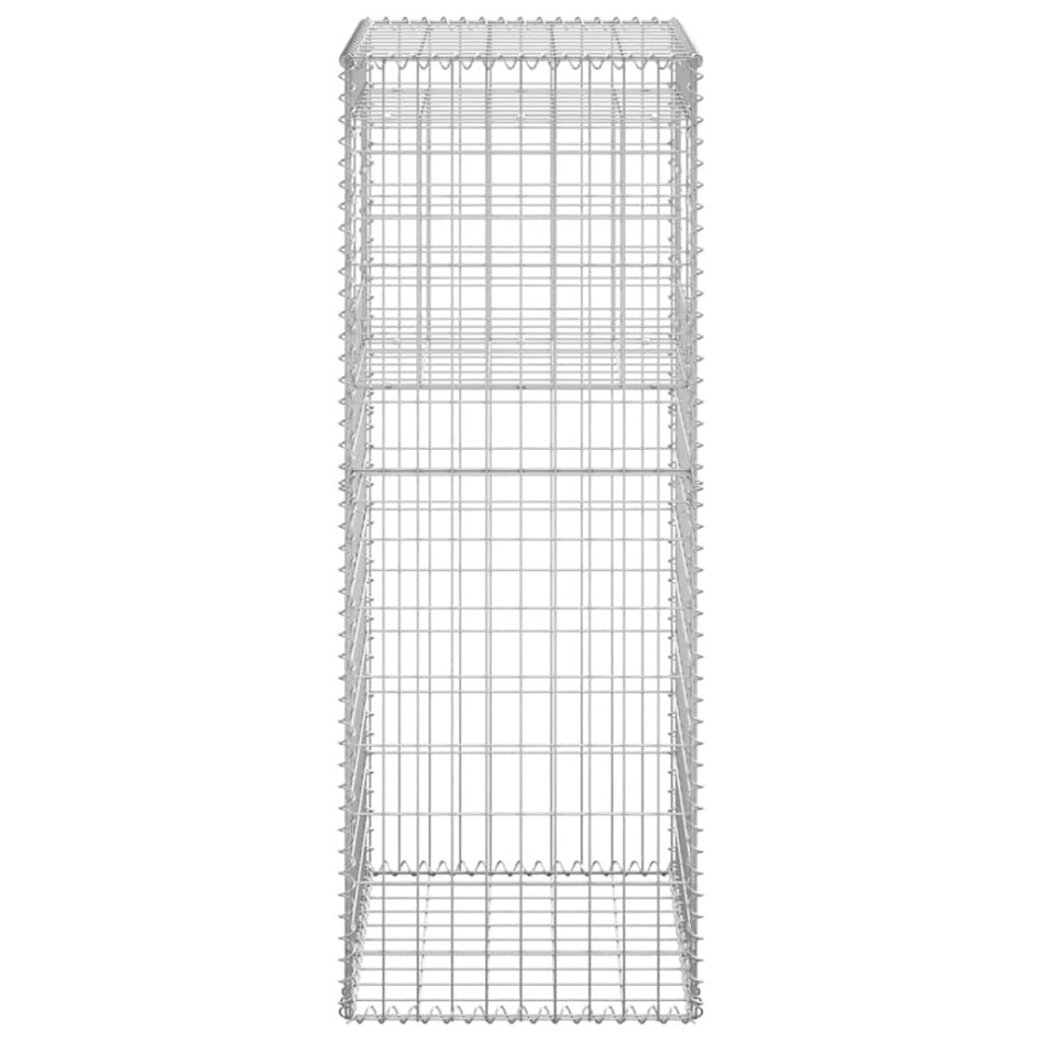 Cesta poste de gaviones de hierro 50x50x140