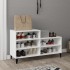 Mueble zapatero madera contrachapada blanco 102x36x60