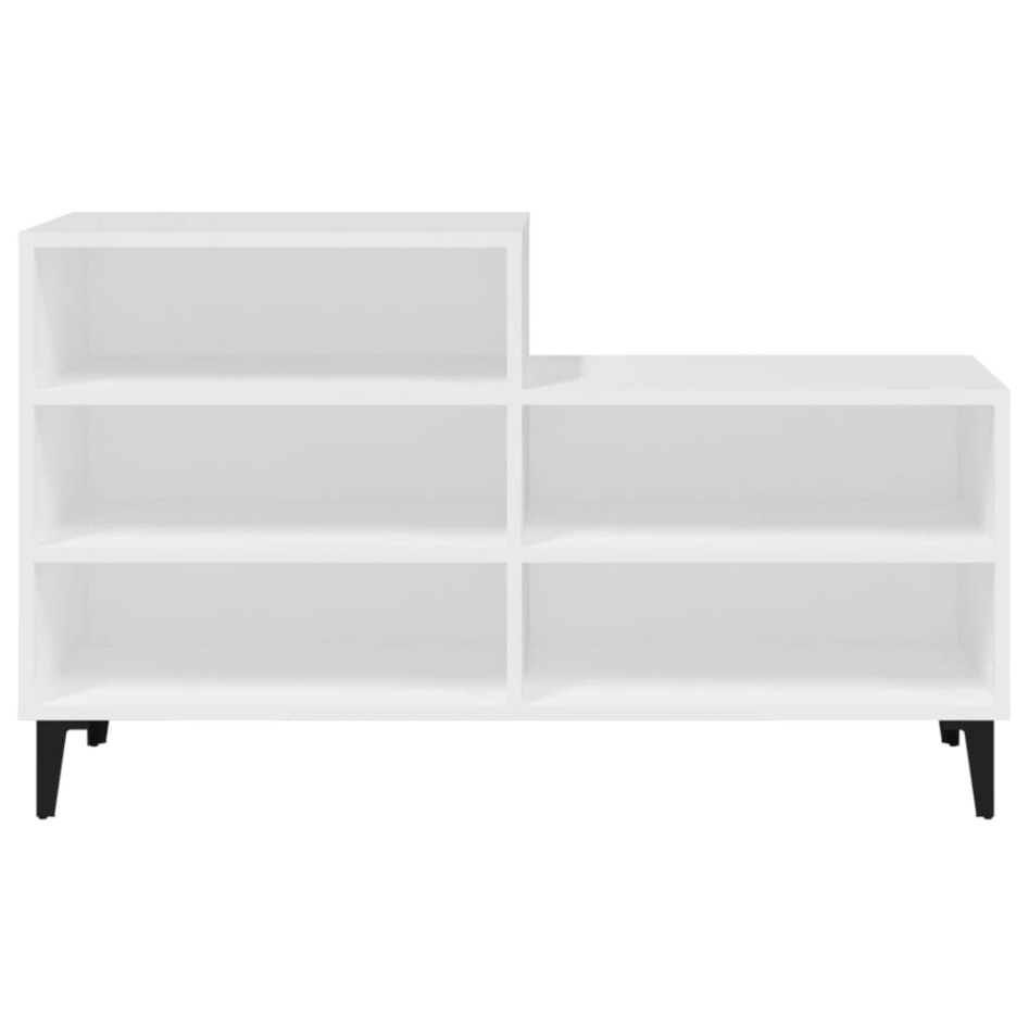 Mueble zapatero madera contrachapada blanco 102x36x60