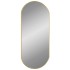Espejo de pared ovalado dorado 70x30