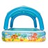 Bestway Piscina para niños con toldo azul 140x140x114
