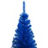Árbol de Navidad preiluminado con luces y bolas azul 210