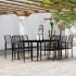 Juego de comedor de jardín 9 piezas