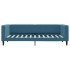 Sofá cama con colchón terciopelo azul 100x200