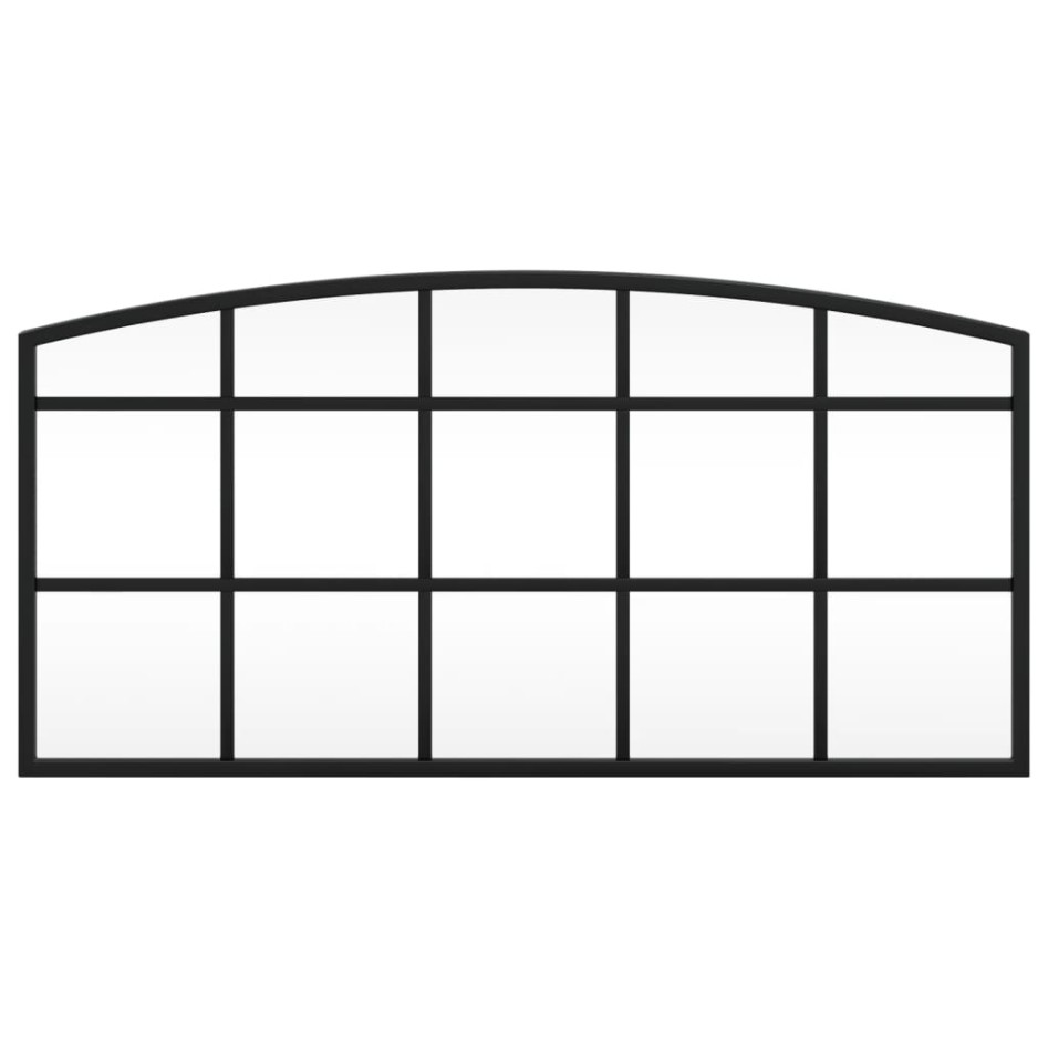 Espejo de pared arco de hierro negro 60x30