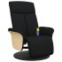 Sillón reclinable de masaje con reposapiés tela